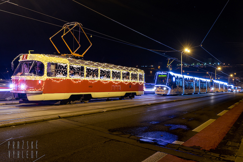 vánoční tramvaj praha